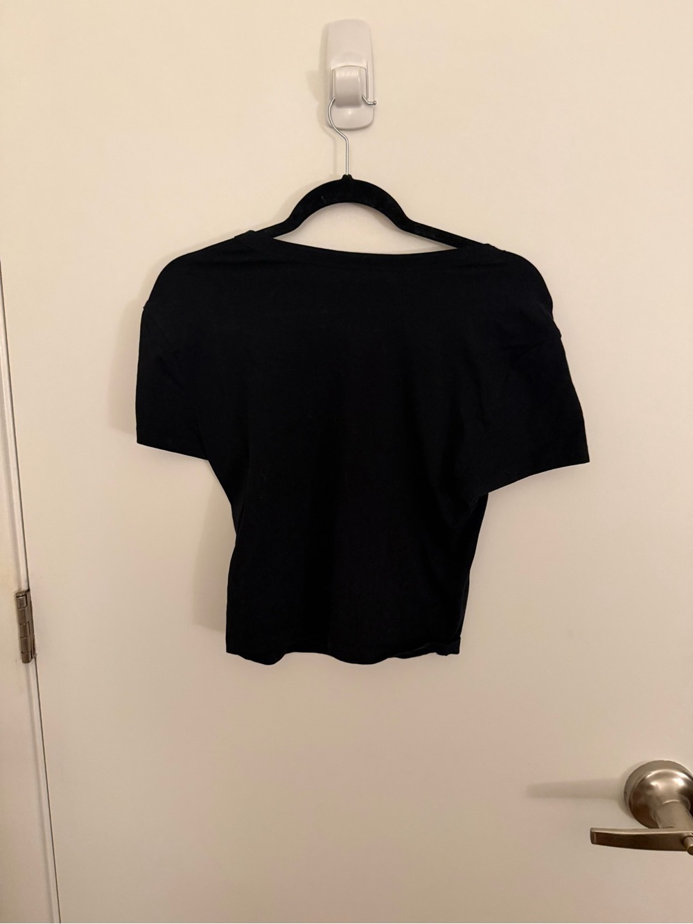TNA Black Short Sleeve Cut out Tee